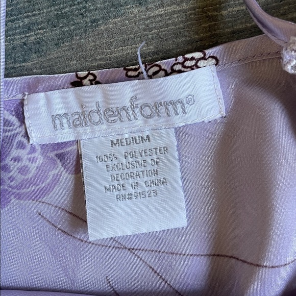 Maidenform Lavender Floral Chemise - Picture 9 of 10